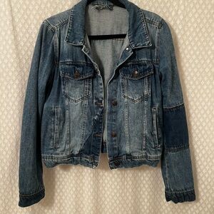Free People Slim Fit Denim Jacket